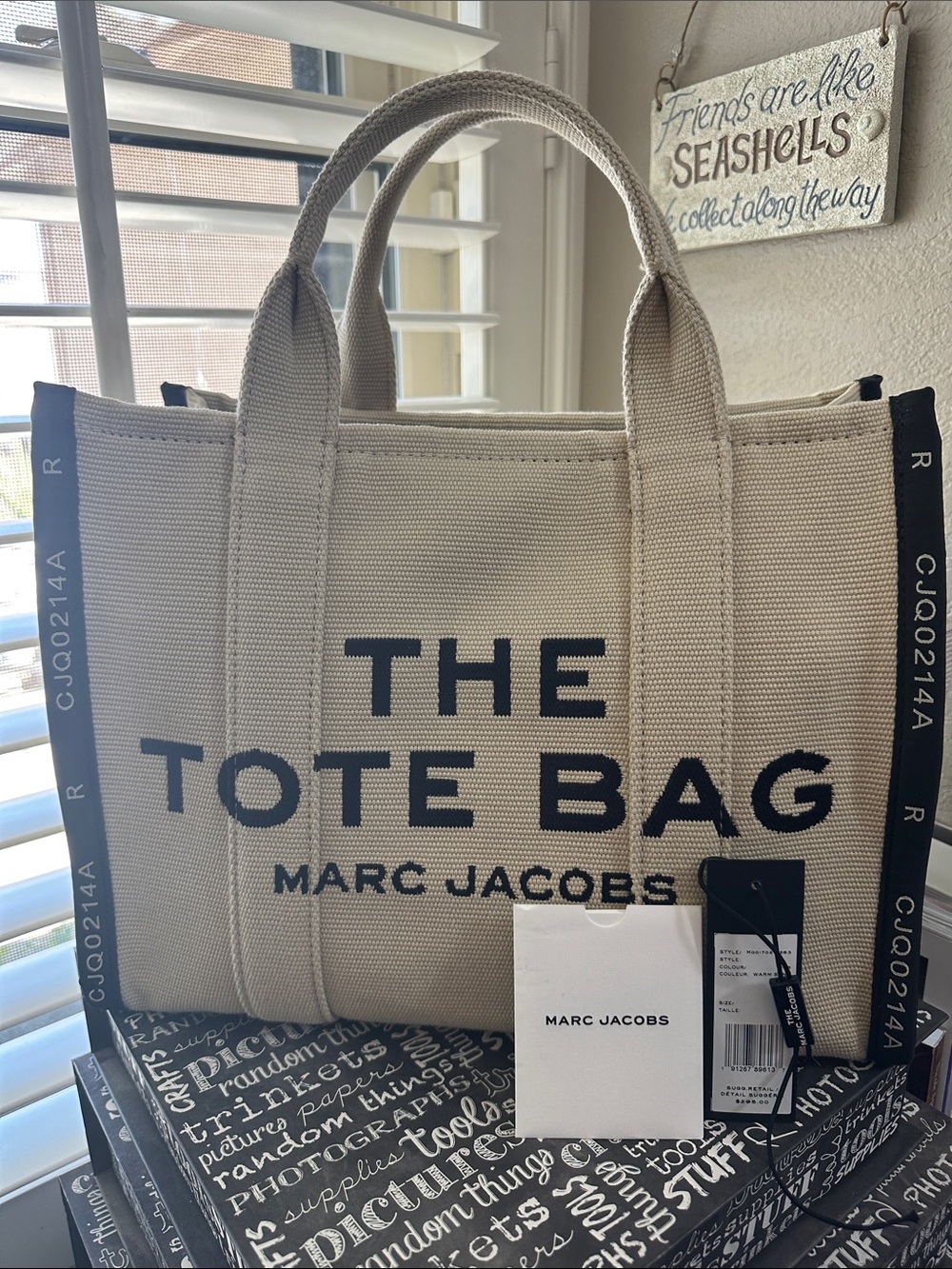 NWT Marc Jocobs The Tote Bag size medium in color warm sand.